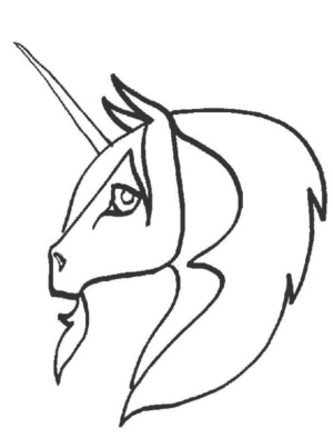 Disegno di unicorno da stampare e colorare 139