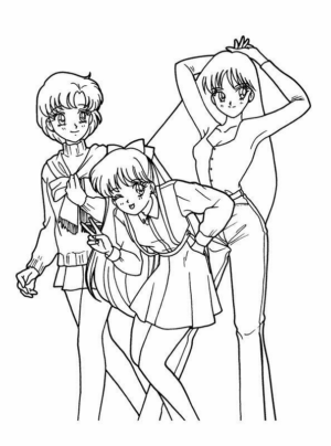 Disegno di Sailor Moon da stampare e colorare 46