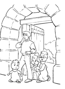 Disegno di Alvin da stampare e colorare 14