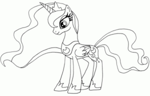 Disegno di My Little Pony da stampare e colorare 10