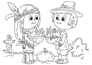 Disegno di Indiani d’America da stampare e colorare 53