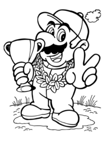 Disegno di Super Mario da stampare e colorare 111