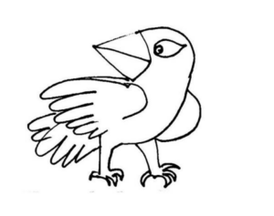 Disegno di uccello da stampare e colorare 6