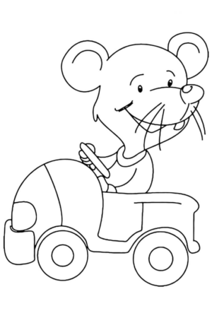 Disegno di topo da stampare e colorare 27