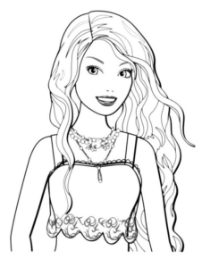 Disegno di Barbie da stampare e colorare 111