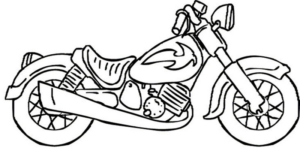 Disegno di moto da stampare e colorare 62
