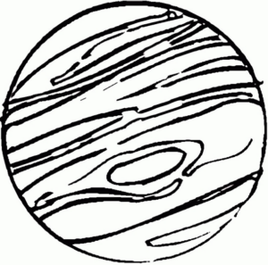 Disegno di pianeta da stampare e colorare 3