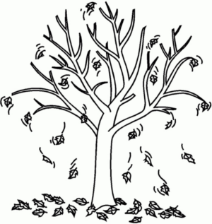 Disegno di albero da stampare e colorare 16