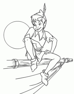 Disegno di Peter Pan da stampare e colorare 20