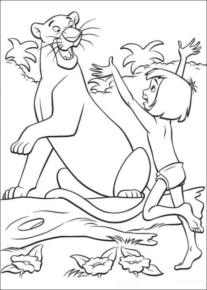 Disegno di Il libro della giungla da stampare e colorare 49