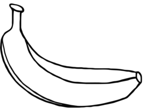 Disegno di banana da stampare e colorare 31