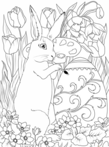 Disegno di uovo di Pasqua da stampare e colorare 57