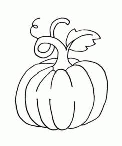 Disegno di zucca da stampare e colorare 9