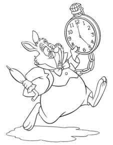Disegno di Alice nel paese delle meraviglie da stampare e colorare 6