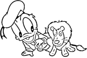 Disegno di Paperino da stampare e colorare 118