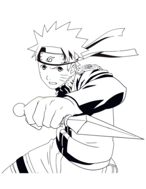 Disegno di Naruto da stampare e colorare 11