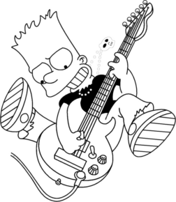 Disegno di I Simpson da stampare e colorare 2