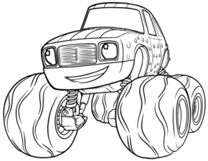 Disegno di monstertruck da stampare e colorare 58