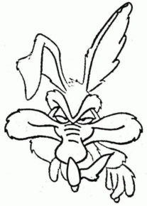 Disegno di Willy il coyote da stampare e colorare