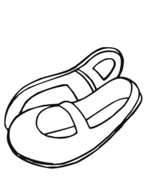 Disegno di scarpa da stampare e colorare 40