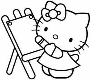 Disegno di Hello Kitty da stampare e colorare 52