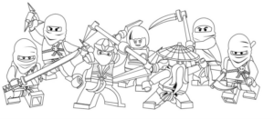 Disegno di Ninja Go da stampare e colorare 7