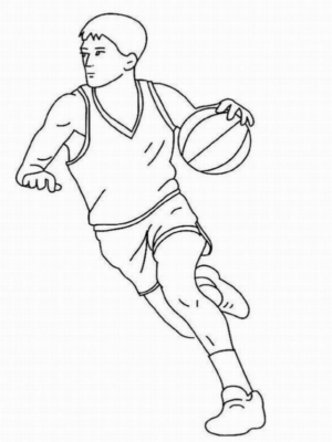 Disegno di basket da stampare e colorare 20