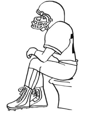Disegno di football americano da stampare e colorare 99