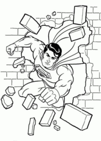 Disegno di Superman da stampare e colorare 61