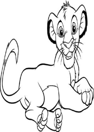 Disegno di Re Leone da stampare e colorare 70