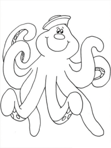 Disegno di polpo da stampare e colorare 38