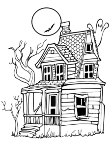 Disegno di casa infestata da stampare e colorare 3 Disegno di casa infestata da stampare e colorare 3