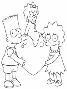 Disegno di I Simpson da stampare e colorare 41