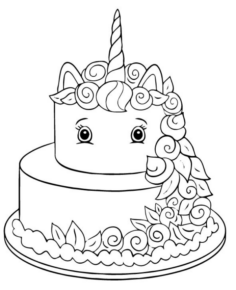 Disegno di compleanno da stampare e colorare 48