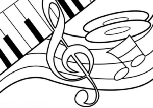 Disegno di nota musicale da stampare e colorare