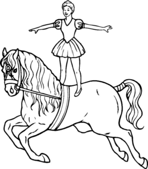 Disegno di circense da stampare e colorare 48