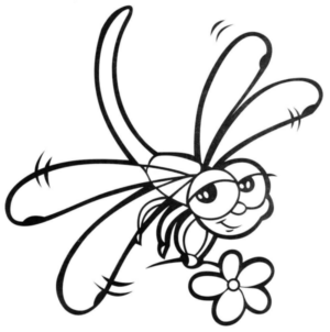 Disegno di libellula da stampare e colorare 33
