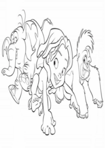 Disegno di Tarzan da stampare e colorare 22
