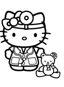 Disegno di Hello Kitty da stampare e colorare 102