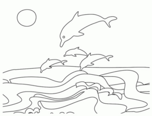 Disegno di delfino da stampare e colorare 65