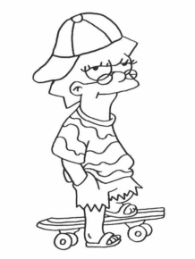 Disegno di I Simpson da stampare e colorare 86