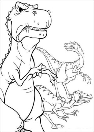 Disegno di Tirannosauro da stampare e colorare 77