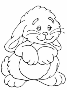 Disegno di coniglio da stampare e colorare 84