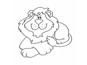 Disegno di leone da stampare e colorare 47