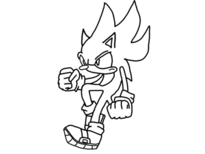 Disegno di Sonic da stampare e colorare 26
