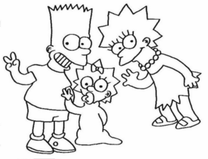 Disegno di I Simpson da stampare e colorare 58