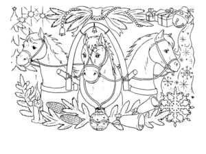 Disegno di cavallo da stampare e colorare 160