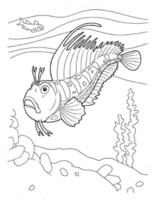 Disegno di pesce da stampare e colorare 189