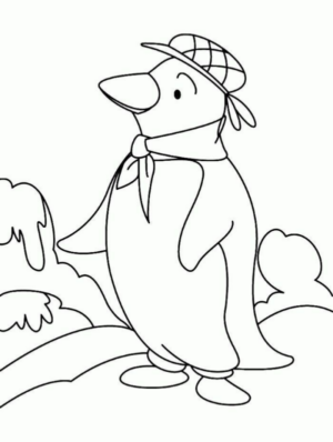 Disegno di pinguino da stampare e colorare 59