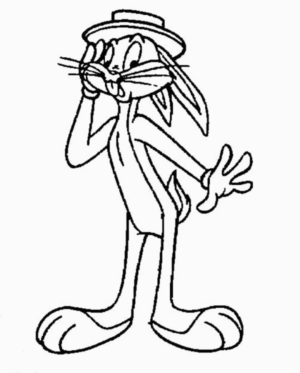 Disegno di Bugs Bunny da stampare e colorare 7